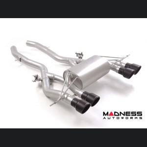 BMW 4 Series Performance Exhaust - M4 3.0L Competition - Ragazzon - Evo Line - Axle Back w/ Valves - Dual Exit/ Quad Black Tips